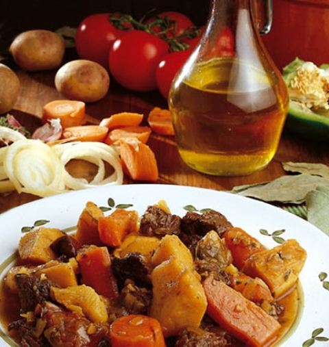 Papas con carne