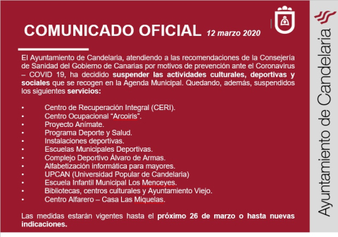 Carnaval de Candelaria SUSPENDIDO