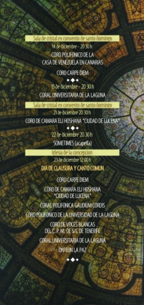 XL Encuentro Coral Ciudad de La Laguna 2018