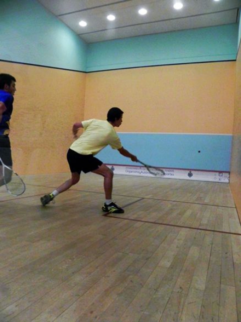 Practicando squash