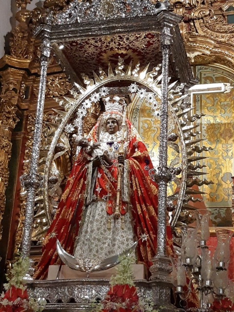 La Virgen de Candelaria en la Igl. de la Concepción (visita a Santa Cruz 2018)