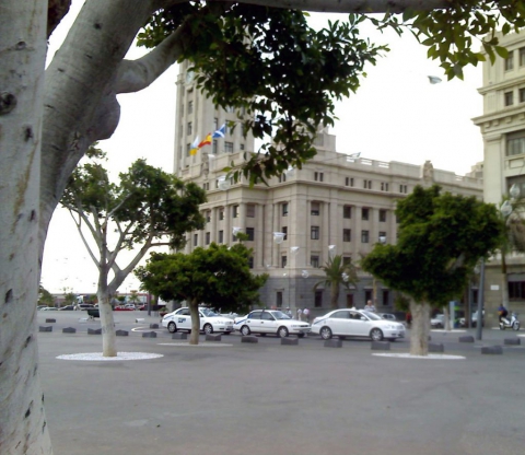 Taxis en la Plaza de España